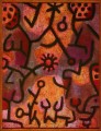 Flora auf Felsen Sonne Paul Klee texturierte